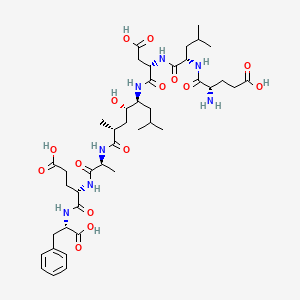 molecular formula C42H65N7O15 B1495939 H-Glu-Leu-Asp-[(2R,4S,5S)-5-amino-4-hydroxy-2,7-dimethyl-octanoyl]-Ala-Glu-Phe-OH 