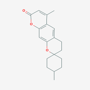 4,6'-dimethyl-3',4'-dihydro-8'H-spiro[cyclohexane-1,2'-pyrano[3,2-g]chromen]-8'-one