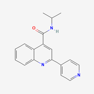 N-(propan-2-yl)-2-(pyridin-4-yl)quinoline-4-carboxamide