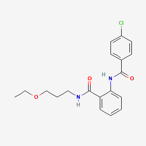 2-{[(4-chlorophenyl)carbonyl]amino}-N-(3-ethoxypropyl)benzamide