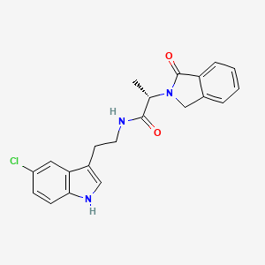 molecular formula C21H20ClN3O2 B14959455 (2S)-N-[2-(5-chloro-1H-indol-3-yl)ethyl]-2-(1-oxo-1,3-dihydro-2H-isoindol-2-yl)propanamide 