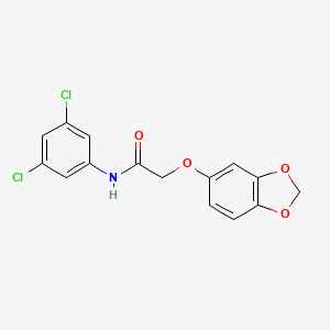 molecular formula C15H11Cl2NO4 B14959486 2-(1,3-benzodioxol-5-yloxy)-N-(3,5-dichlorophenyl)acetamide 