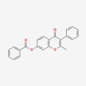 2-methyl-4-oxo-3-phenyl-4H-chromen-7-yl benzoate