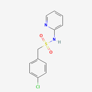 molecular formula C12H11ClN2O2S B14959547 1-(4-chlorophenyl)-N-(pyridin-2-yl)methanesulfonamide 