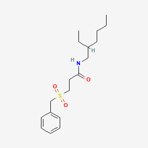 molecular formula C18H29NO3S B14959561 3-(benzylsulfonyl)-N-(2-ethylhexyl)propanamide 