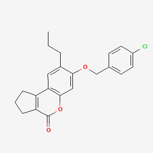 7-[(4-chlorobenzyl)oxy]-8-propyl-2,3-dihydrocyclopenta[c]chromen-4(1H)-one