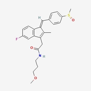 2-{(1E)-5-fluoro-2-methyl-1-[4-(methylsulfinyl)benzylidene]-1H-inden-3-yl}-N-(3-methoxypropyl)acetamide