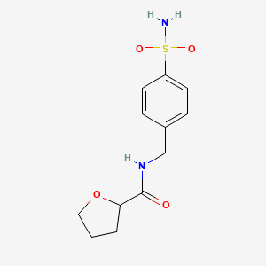 N-[(4-sulfamoylphenyl)methyl]oxolane-2-carboxamide