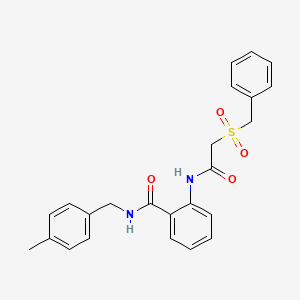 2-{[(benzylsulfonyl)acetyl]amino}-N-(4-methylbenzyl)benzamide