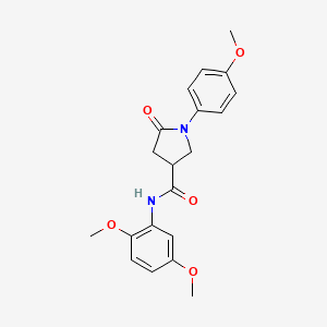 N-(2,5-dimethoxyphenyl)-1-(4-methoxyphenyl)-5-oxopyrrolidine-3-carboxamide