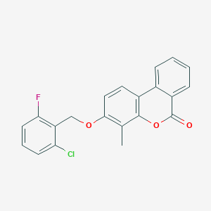 3-[(2-chloro-6-fluorobenzyl)oxy]-4-methyl-6H-benzo[c]chromen-6-one