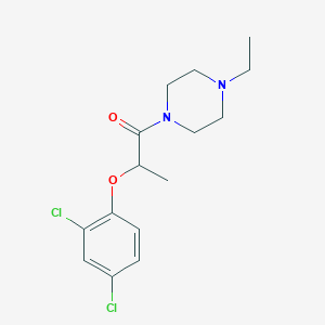 molecular formula C15H20Cl2N2O2 B14959751 2-(2,4-Dichlorophenoxy)-1-(4-ethylpiperazin-1-yl)propan-1-one 