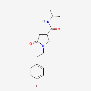 1-[2-(4-fluorophenyl)ethyl]-5-oxo-N-(propan-2-yl)pyrrolidine-3-carboxamide