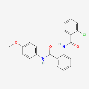 2-chloro-N-{2-[(4-methoxyphenyl)carbamoyl]phenyl}benzamide