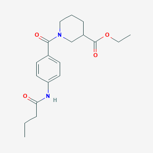 Ethyl 1-{[4-(butanoylamino)phenyl]carbonyl}piperidine-3-carboxylate