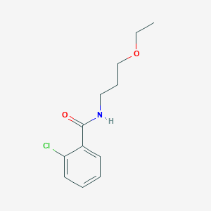 molecular formula C12H16ClNO2 B14959825 2-chloro-N-(3-ethoxypropyl)benzamide 