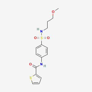 N-{4-[(3-methoxypropyl)sulfamoyl]phenyl}thiophene-2-carboxamide