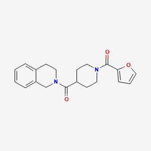 molecular formula C20H22N2O3 B14959848 3,4-dihydroisoquinolin-2(1H)-yl[1-(furan-2-ylcarbonyl)piperidin-4-yl]methanone 