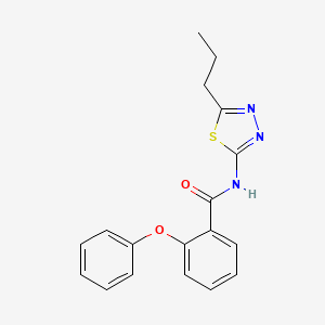 2-phenoxy-N-(5-propyl-1,3,4-thiadiazol-2-yl)benzamide