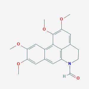 molecular formula C21H21NO5 B1495988 6-Formyl-1,2,9,10-tetramethoxy-6a,7-dehydroaporphine 