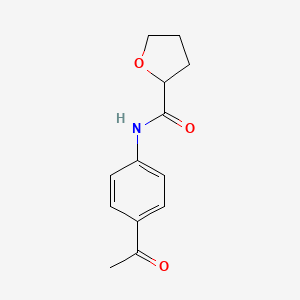 N-(4-acetylphenyl)oxolane-2-carboxamide