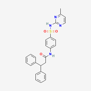 N-{4-[(4-methylpyrimidin-2-yl)sulfamoyl]phenyl}-3,3-diphenylpropanamide