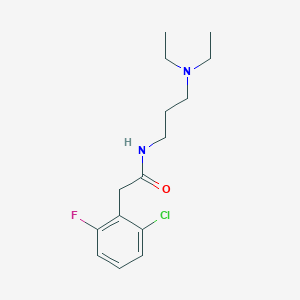 2-(2-chloro-6-fluorophenyl)-N-[3-(diethylamino)propyl]acetamide