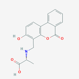 N-[(3-hydroxy-6-oxo-6H-benzo[c]chromen-4-yl)methyl]-D-alanine