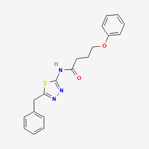 molecular formula C19H19N3O2S B14959931 N-(5-benzyl-1,3,4-thiadiazol-2-yl)-4-phenoxybutanamide 