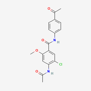 4-(acetylamino)-N-(4-acetylphenyl)-5-chloro-2-methoxybenzamide