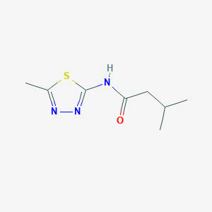 molecular formula C8H13N3OS B14959961 3-methyl-N-(5-methyl-1,3,4-thiadiazol-2-yl)butanamide CAS No. 349540-51-8