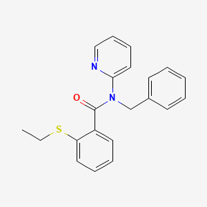 N-benzyl-2-(ethylsulfanyl)-N-(pyridin-2-yl)benzamide