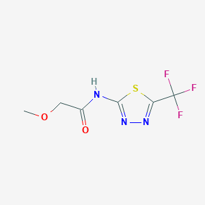 2-methoxy-N-[5-(trifluoromethyl)-1,3,4-thiadiazol-2-yl]acetamide