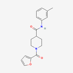 molecular formula C18H20N2O3 B14960071 1-(furan-2-carbonyl)-N-(3-methylphenyl)piperidine-4-carboxamide 