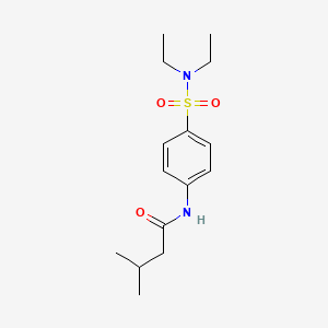 N-[4-(diethylsulfamoyl)phenyl]-3-methylbutanamide