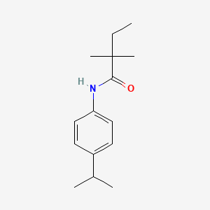 molecular formula C15H23NO B14960099 2,2-dimethyl-N-[4-(propan-2-yl)phenyl]butanamide 