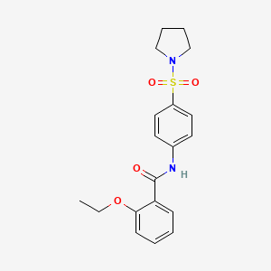 2-ethoxy-N-[4-(pyrrolidin-1-ylsulfonyl)phenyl]benzamide