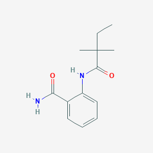 molecular formula C13H18N2O2 B14960117 2-[(2,2-Dimethylbutanoyl)amino]benzamide 