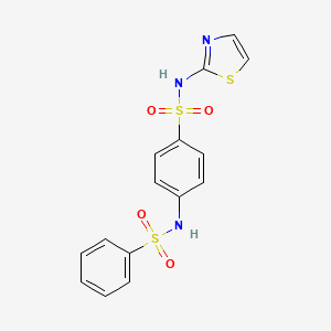 4-[(phenylsulfonyl)amino]-N-(1,3-thiazol-2-yl)benzenesulfonamide