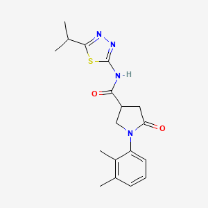 1-(2,3-dimethylphenyl)-5-oxo-N-[5-(propan-2-yl)-1,3,4-thiadiazol-2-yl]pyrrolidine-3-carboxamide