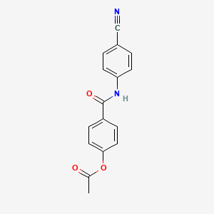 4-[(4-Cyanophenyl)carbamoyl]phenyl acetate