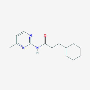 3-cyclohexyl-N-(4-methylpyrimidin-2-yl)propanamide