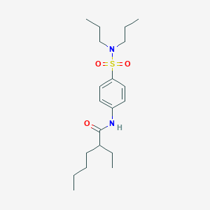 N-[4-(dipropylsulfamoyl)phenyl]-2-ethylhexanamide