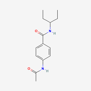 4-(acetylamino)-N-(pentan-3-yl)benzamide