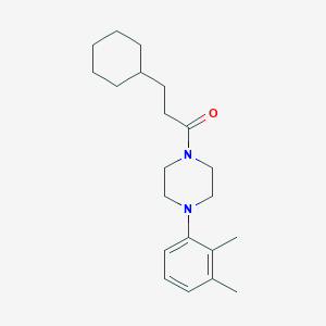 molecular formula C21H32N2O B14960197 3-Cyclohexyl-1-[4-(2,3-dimethylphenyl)piperazin-1-yl]propan-1-one 