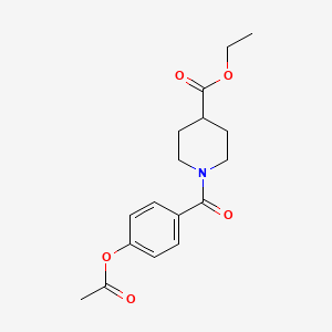 Ethyl 1-{[4-(acetyloxy)phenyl]carbonyl}piperidine-4-carboxylate