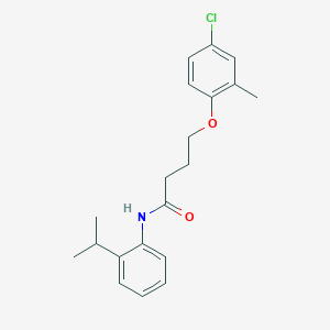 4-(4-chloro-2-methylphenoxy)-N-[2-(propan-2-yl)phenyl]butanamide