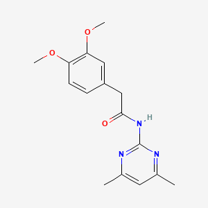 2-(3,4-dimethoxyphenyl)-N-(4,6-dimethylpyrimidin-2-yl)acetamide