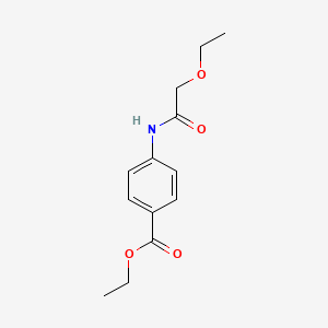 molecular formula C13H17NO4 B14960263 Ethyl 4-(2-ethoxyacetamido)benzoate 