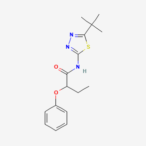 molecular formula C16H21N3O2S B14960294 N-(5-tert-butyl-1,3,4-thiadiazol-2-yl)-2-phenoxybutanamide 